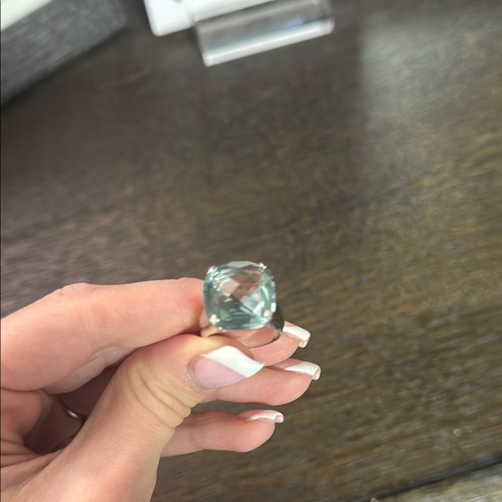 Swarovski aqua ring